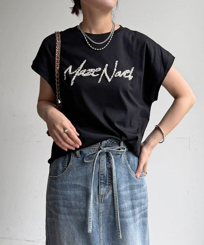 珠飾Logo TEE