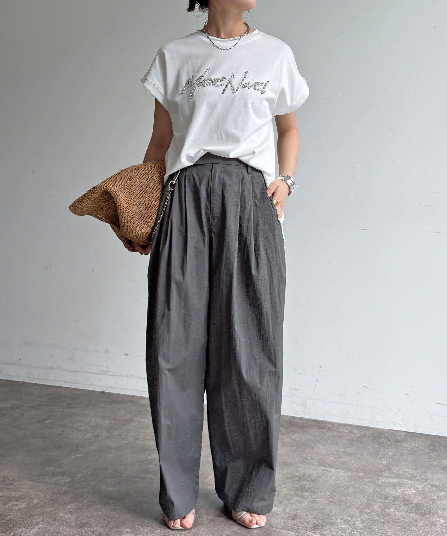 珠飾Logo TEE