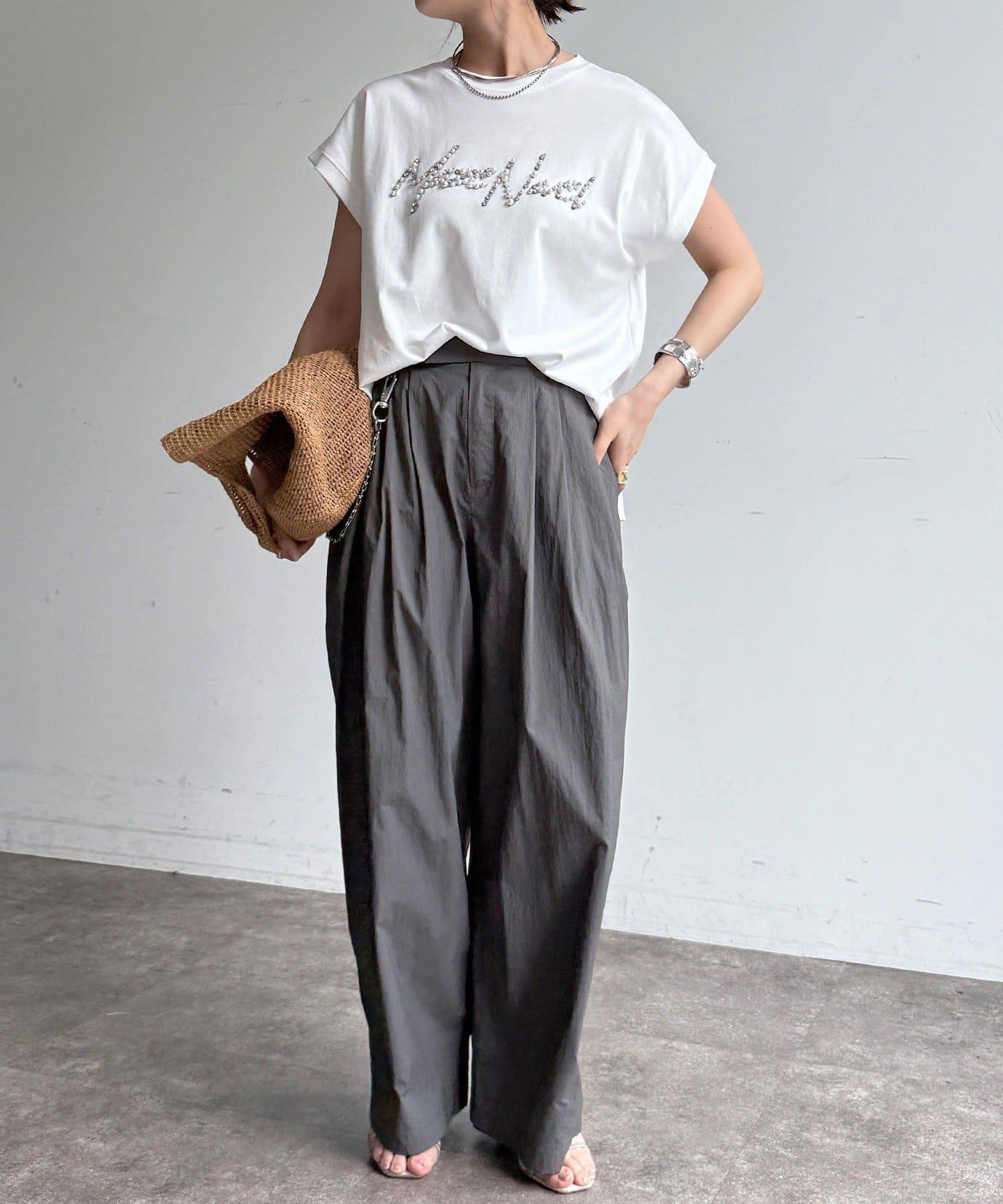 珠飾Logo TEE