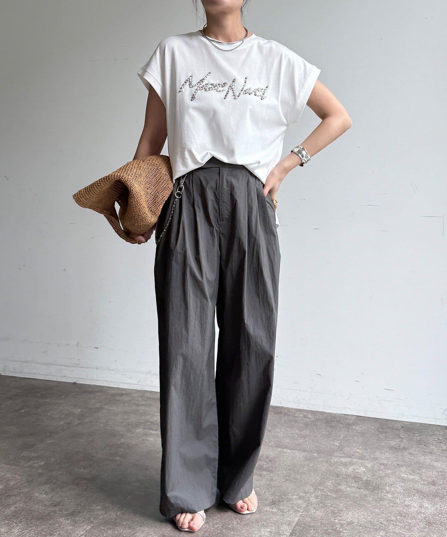 珠飾Logo TEE