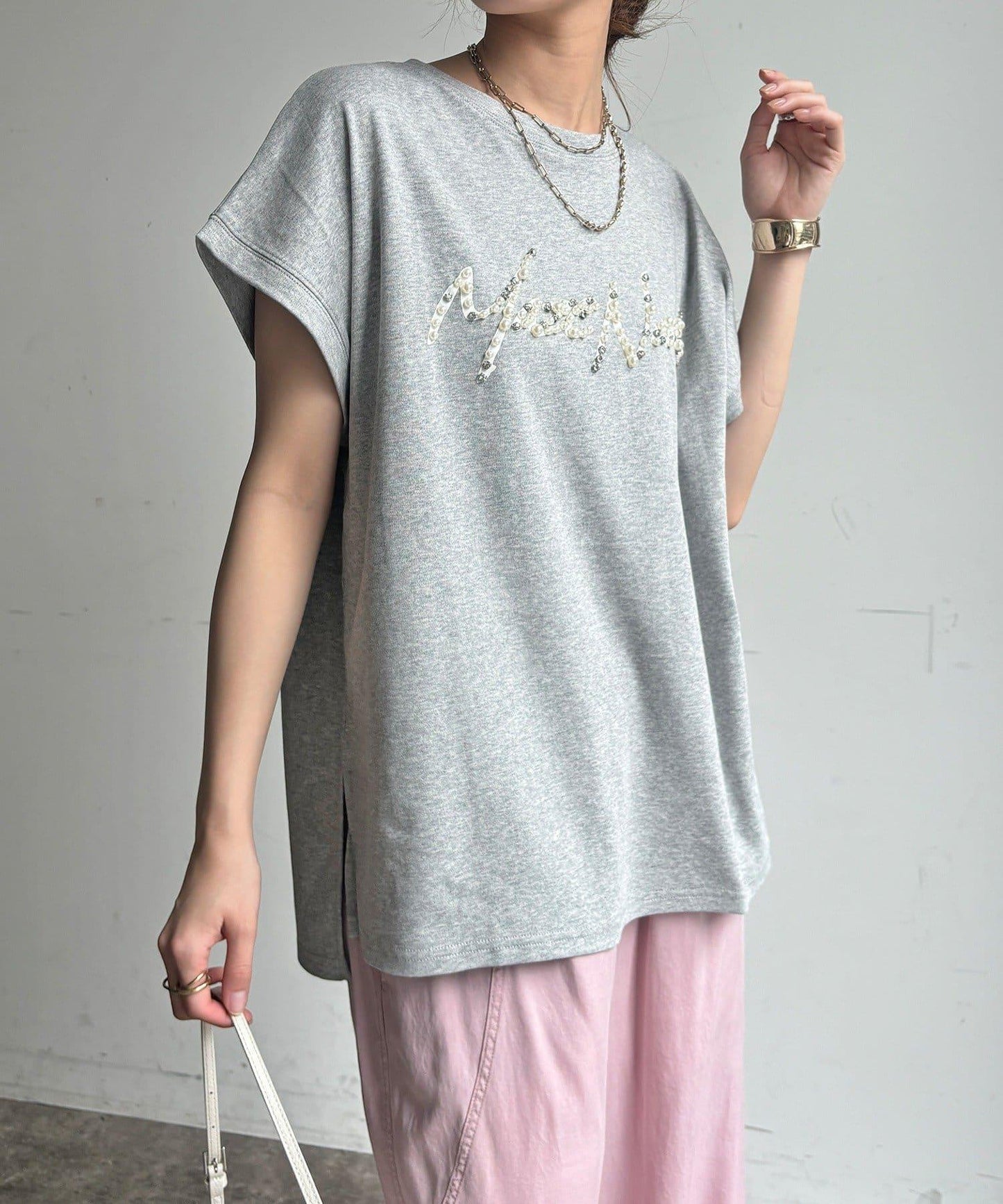 珠飾Logo TEE