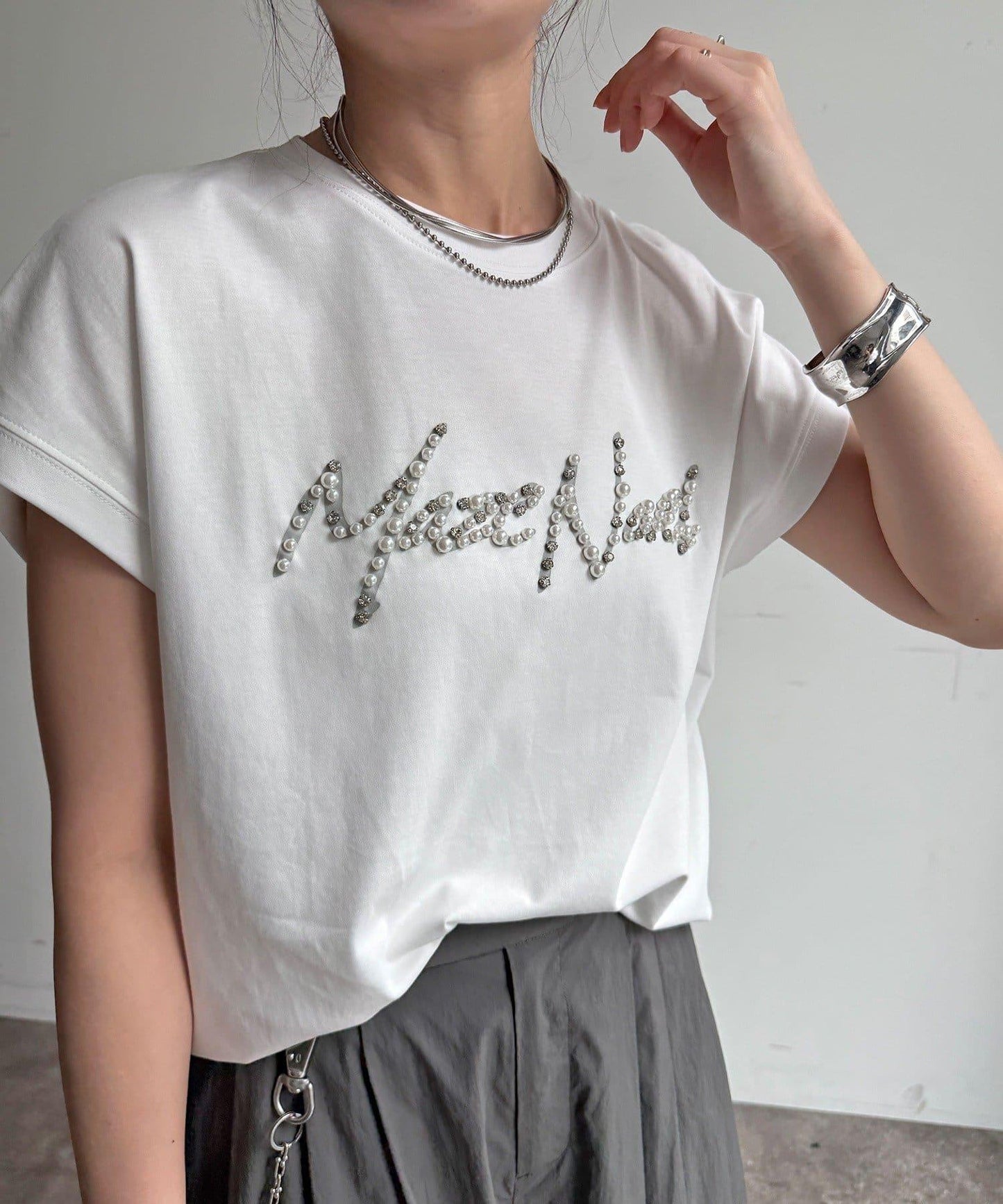 珠飾Logo TEE