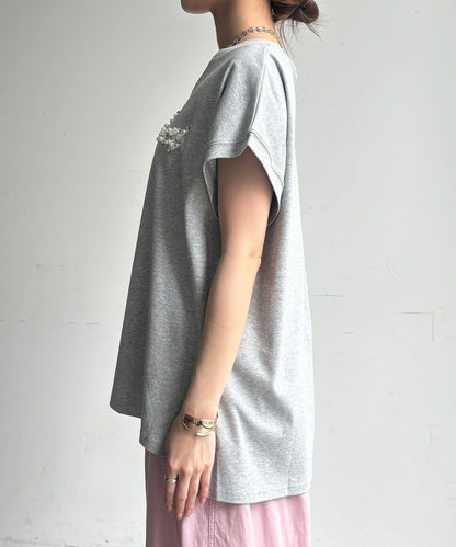 珠飾Logo TEE