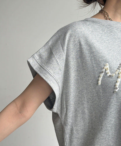珠飾Logo TEE