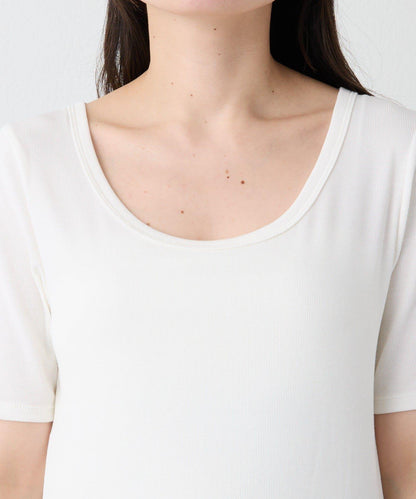 清爽顯瘦 羅紋 銅氨棉混紡 T恤