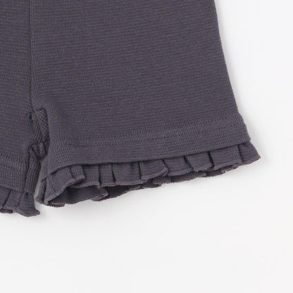 接觸涼感短款荷葉邊打底褲