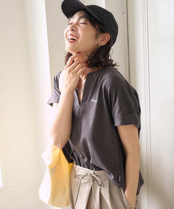 別注スキッパーブラウス パンツセットアップ