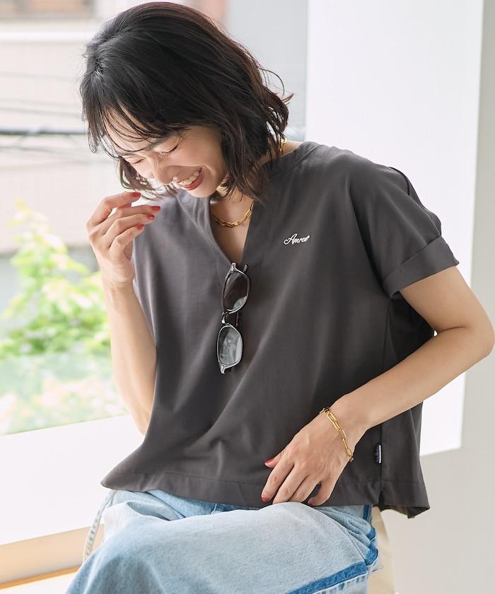 別注スキッパーブラウス パンツセットアップ
