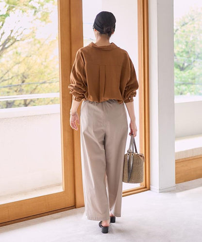 別注スキッパーブラウス パンツセットアップ