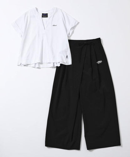 別注スキッパーブラウス パンツセットアップ
