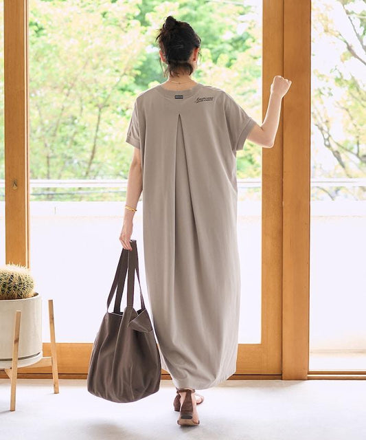 別注 スキッパーネック Tシャツワンピース/吸汗 速乾 抗菌防臭効果あり