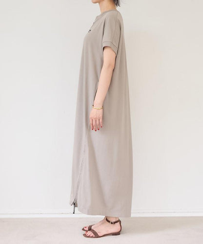 別注 スキッパーネック Tシャツワンピース/吸汗 速乾 抗菌防臭効果あり