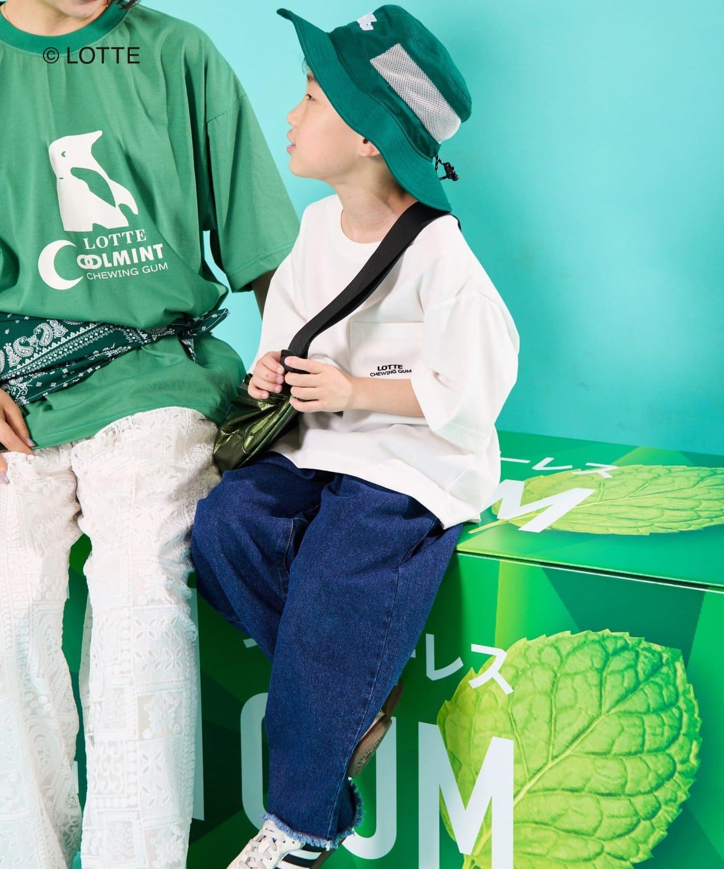 KIDS TYPY×LOTTE 混合板狀口香糖Logo 帽子