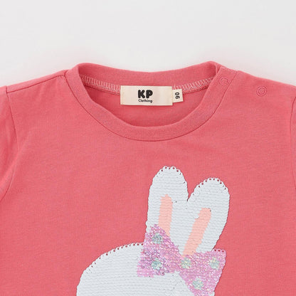 mimiちゃん 亮片刺繡 T恤