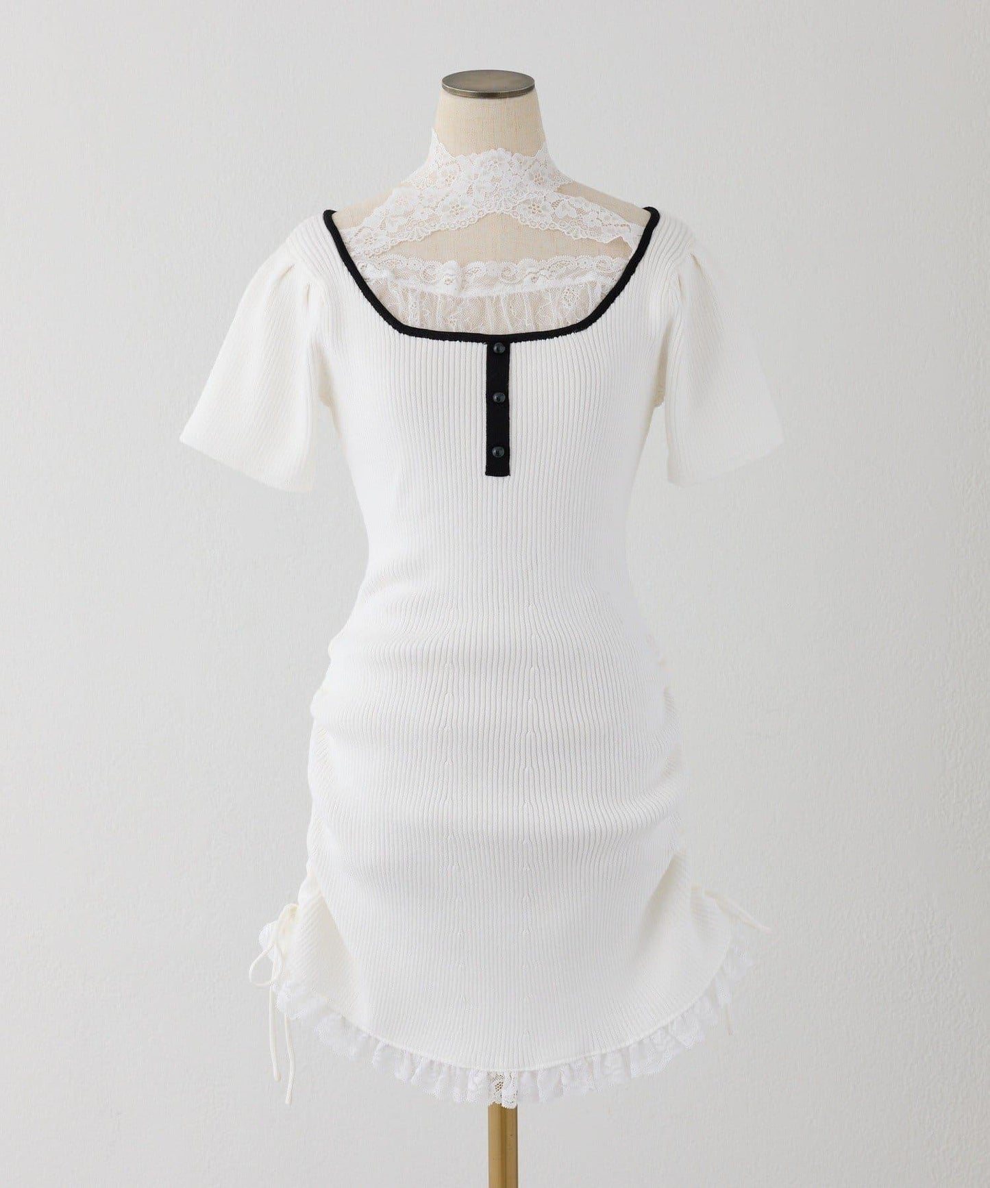 Lace Collection 針織迷你連衣裙