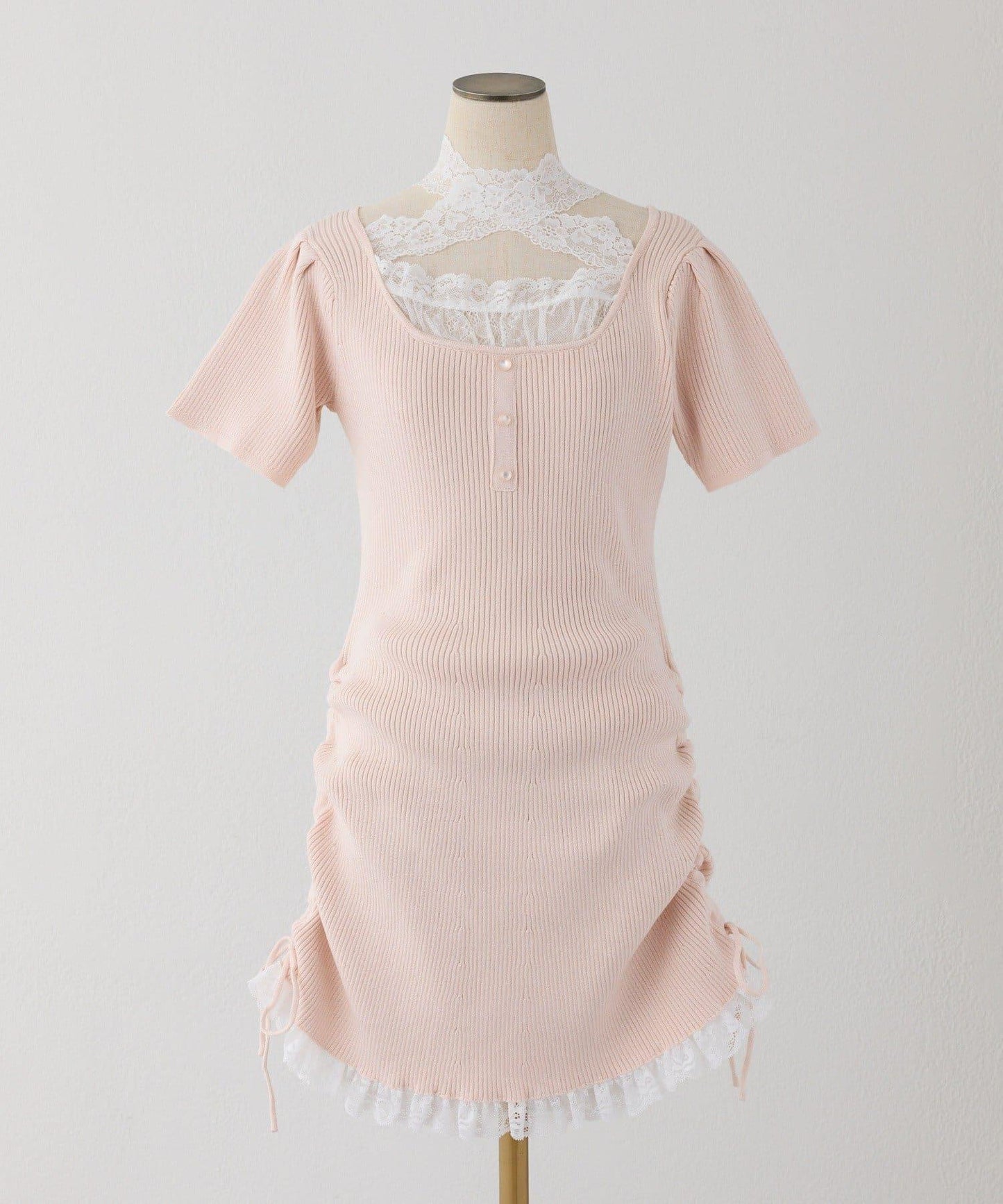 Lace Collection 針織迷你連衣裙