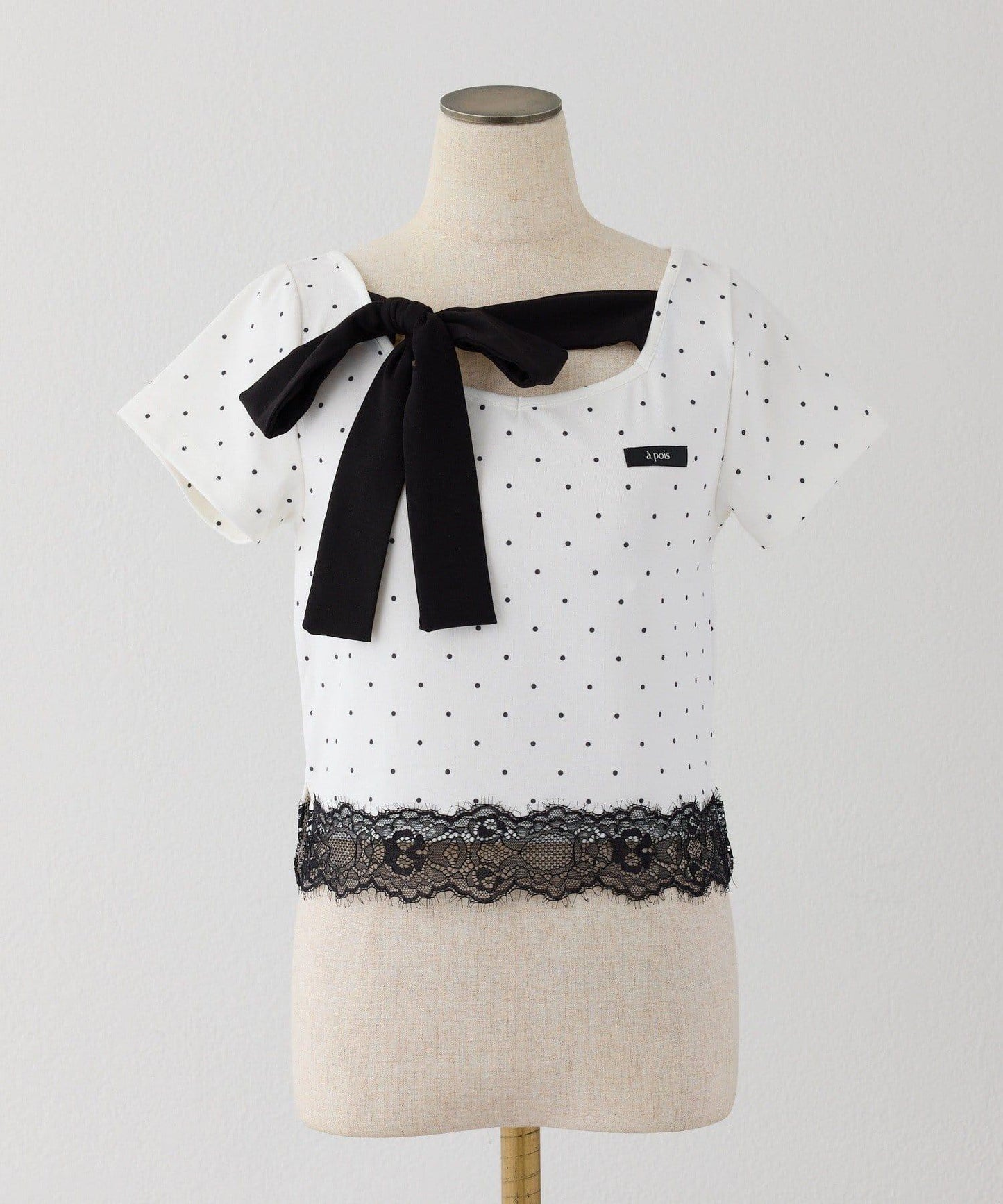 Lace Collection 蝴蝶結羅紋T恤