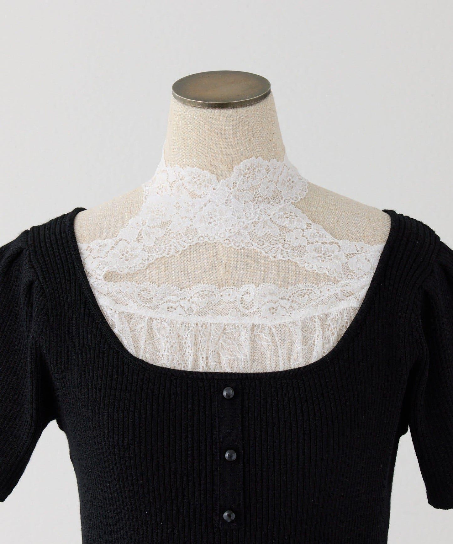 Lace Collection 針織迷你連衣裙