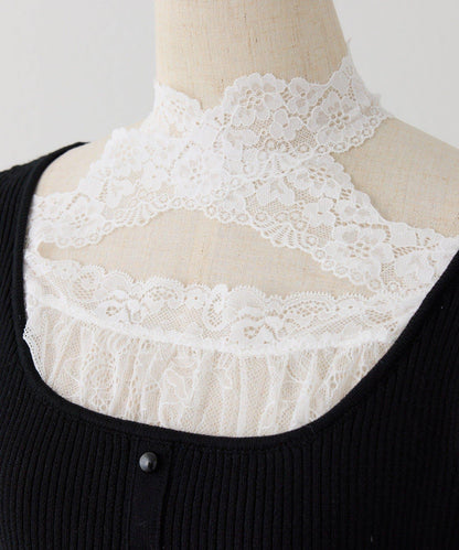 Lace Collection 針織迷你連衣裙