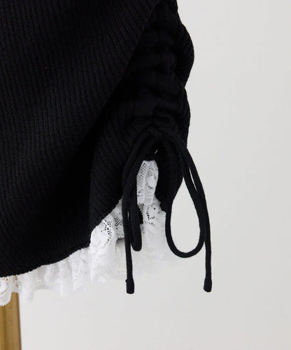 Lace Collection 針織迷你連衣裙