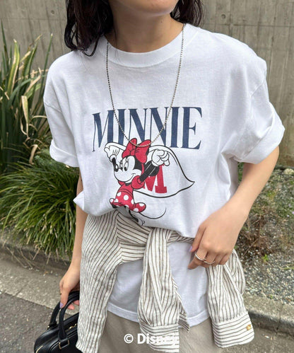 GOOD ROCK SPEED MINNIE 字母印花短袖T恤