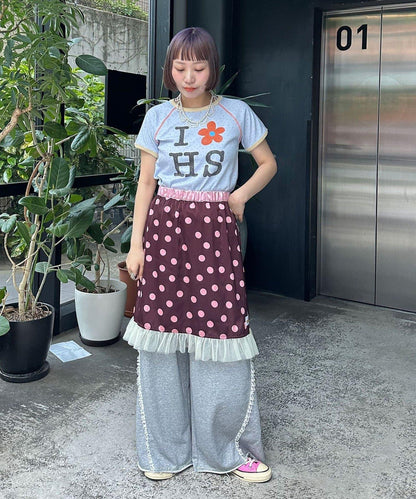 HELLO.SANFRANCISCO ハローサンフランシスコ 華夫格印花短袖T恤