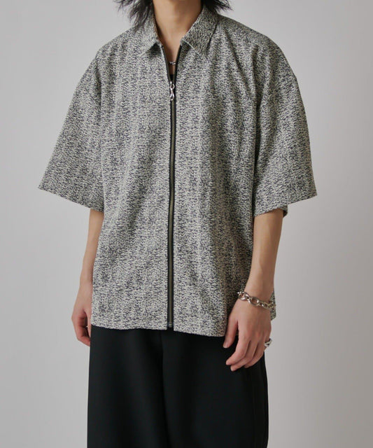 S/S ZIP 蕾絲襯衫