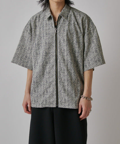 S/S ZIP 蕾絲襯衫