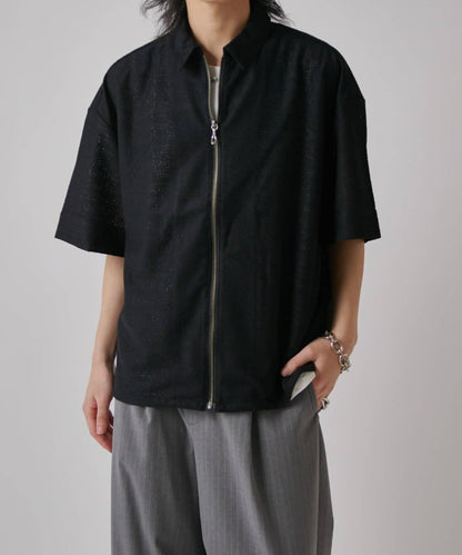 S/S ZIP 蕾絲襯衫