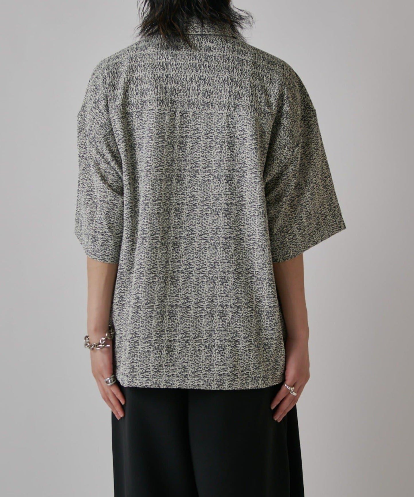 S/S ZIP 蕾絲襯衫