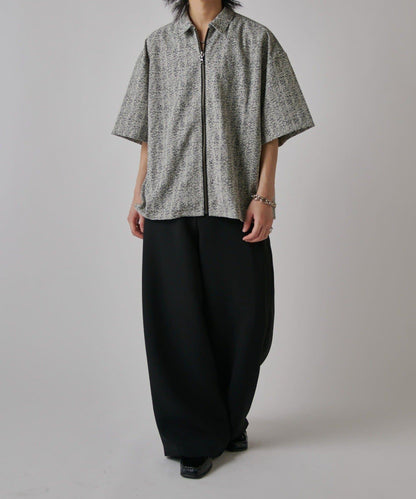 S/S ZIP 蕾絲襯衫