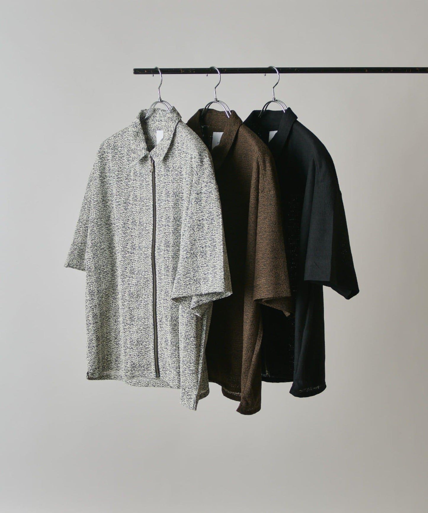 S/S ZIP 蕾絲襯衫