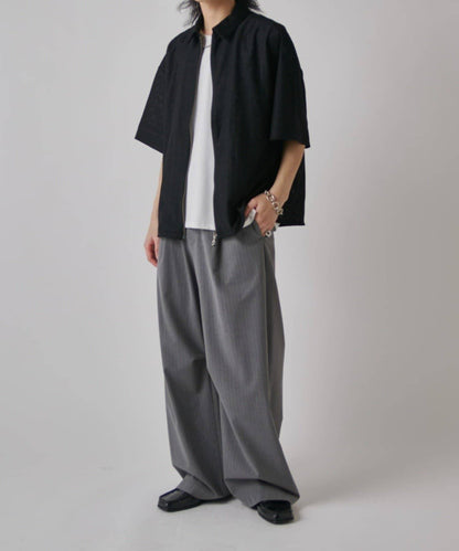 S/S ZIP 蕾絲襯衫