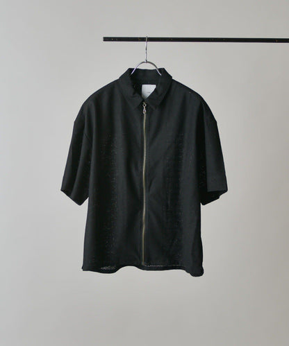 S/S ZIP 蕾絲襯衫