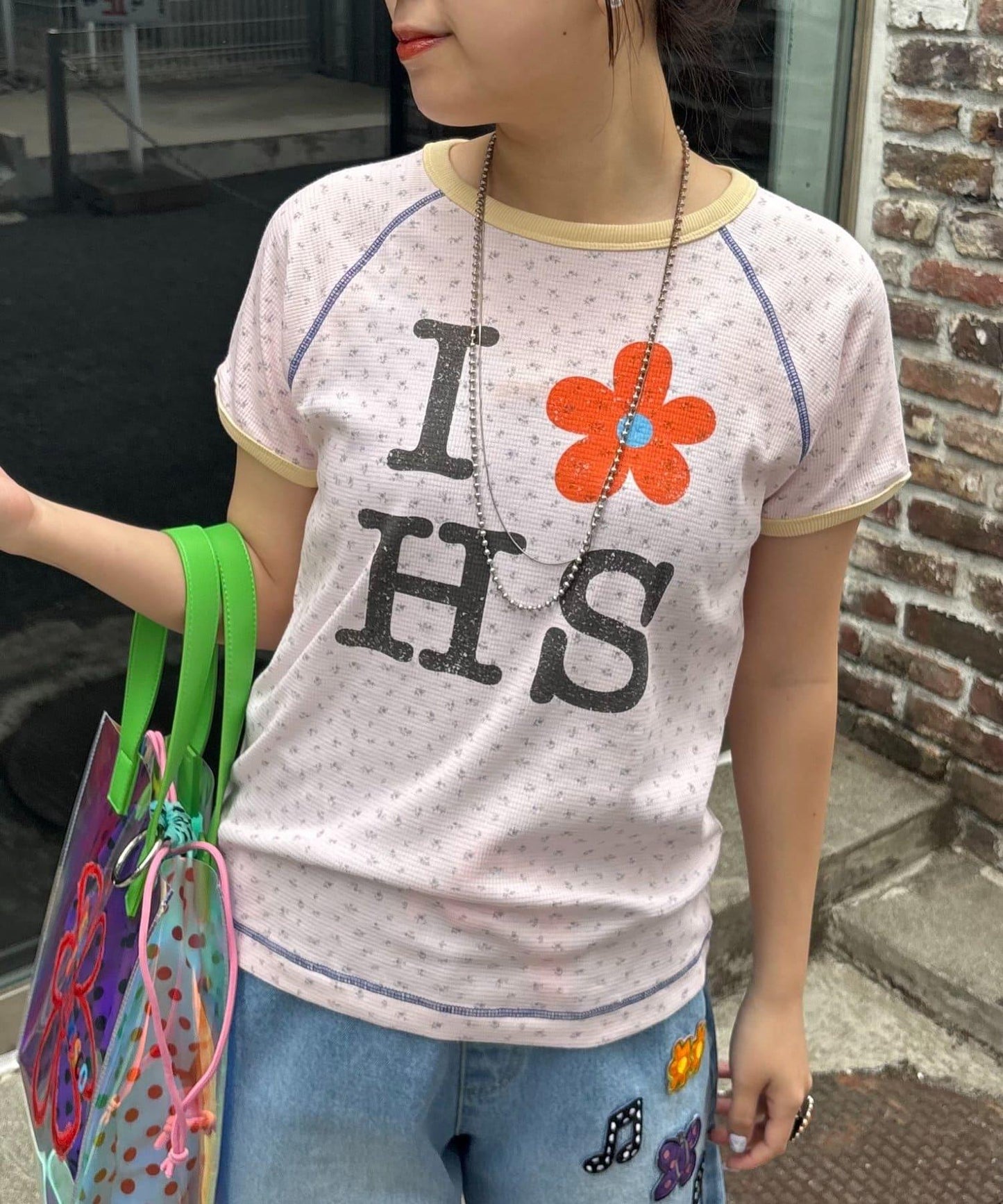 HELLO.SANFRANCISCO/ハローサンフランシスコ 華夫格印花TEE T恤