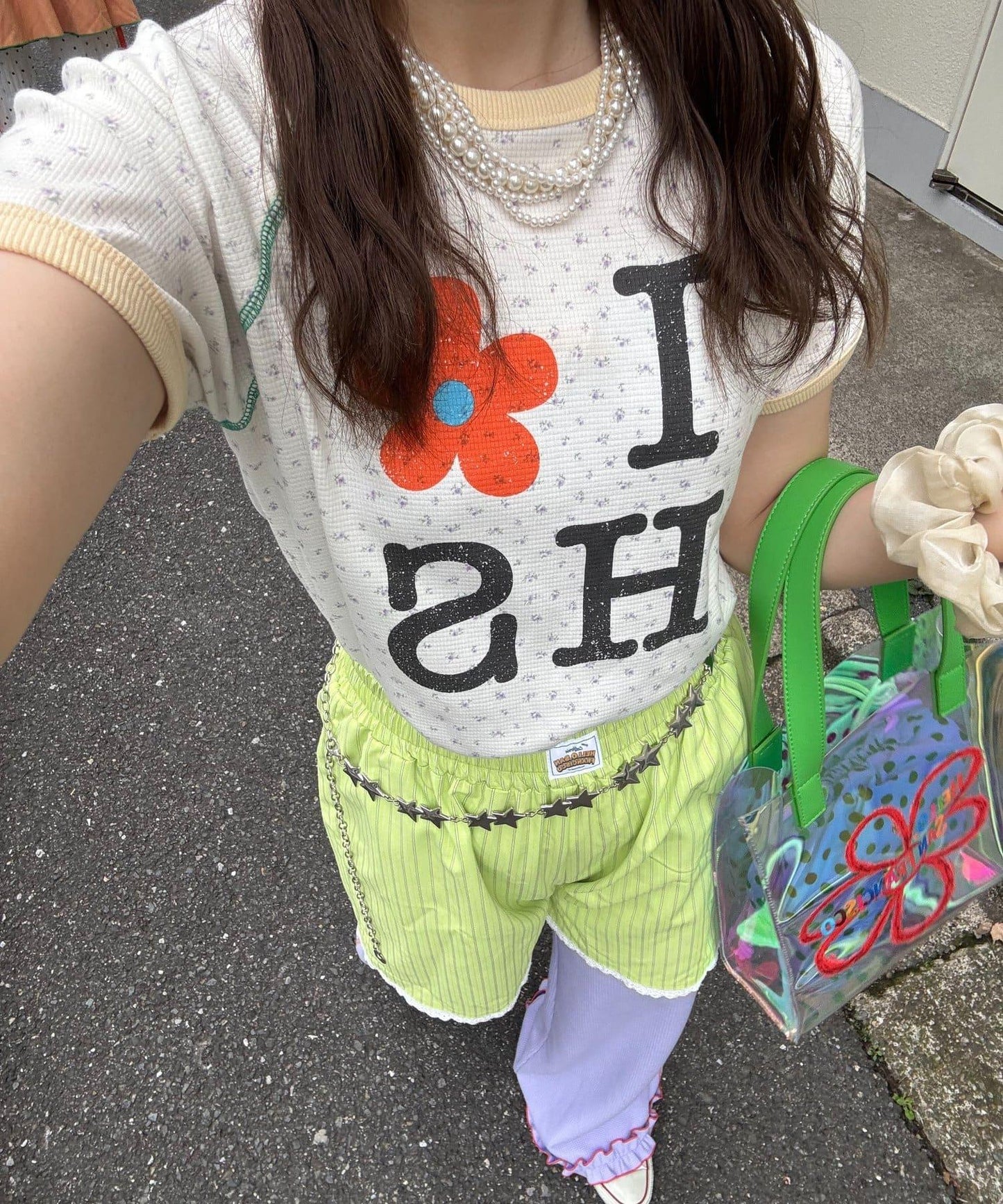 HELLO.SANFRANCISCO/ハローサンフランシスコ 華夫格印花TEE T恤