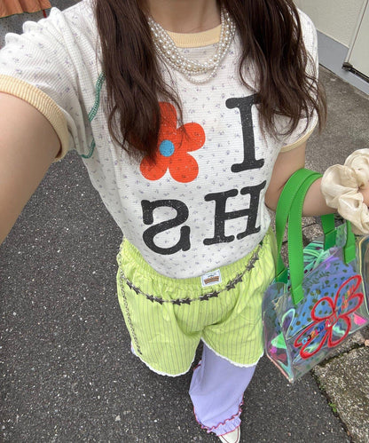 HELLO.SANFRANCISCO/ハローサンフランシスコ 華夫格印花TEE T恤