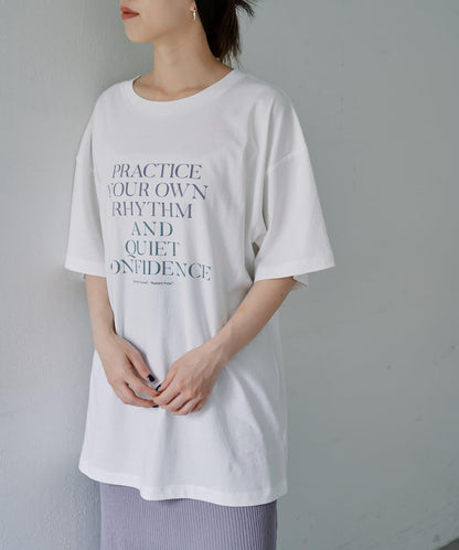 寬鬆版型 PRACTICE英文logo 短袖T恤