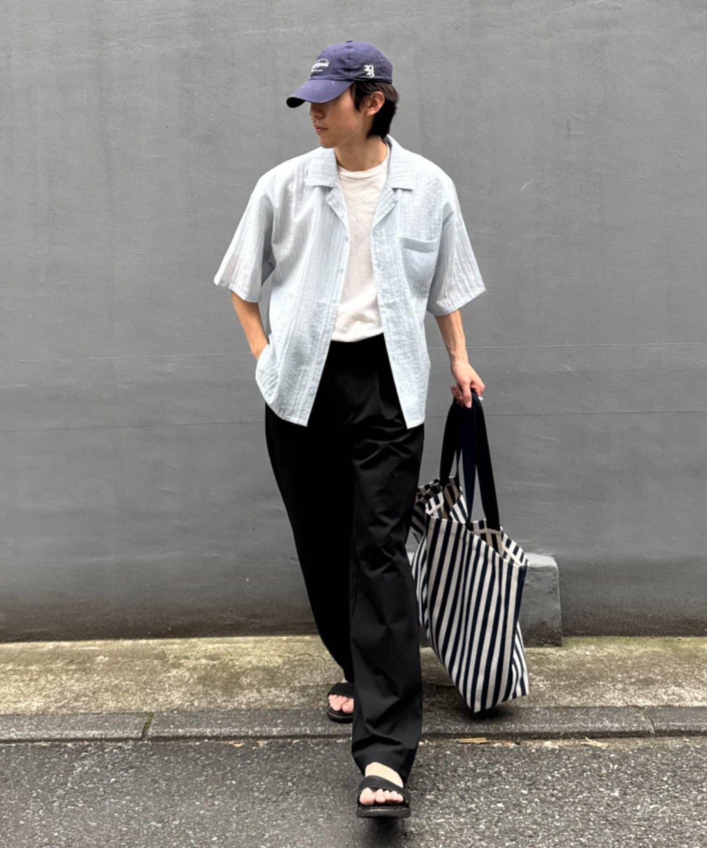 UNISEX 透感開領襯衫