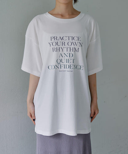 寬鬆版型 PRACTICE英文logo 短袖T恤