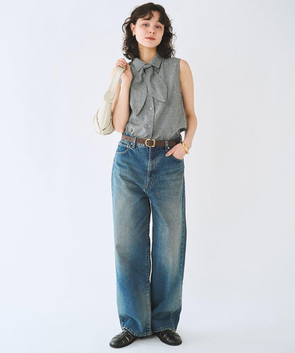 直筒 DENIM 褲子