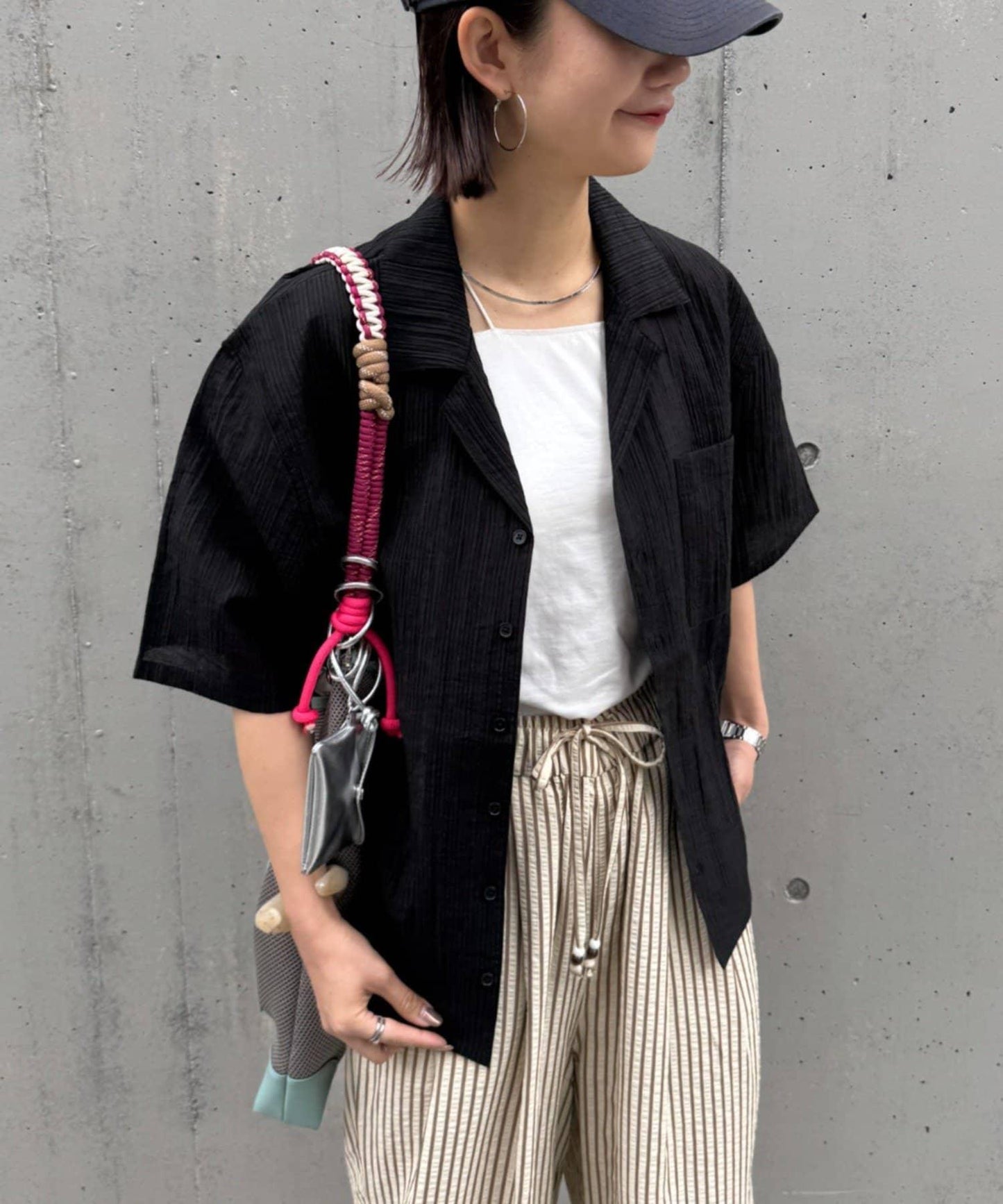 UNISEX 透感開領襯衫