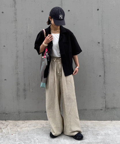 UNISEX 透感開領襯衫