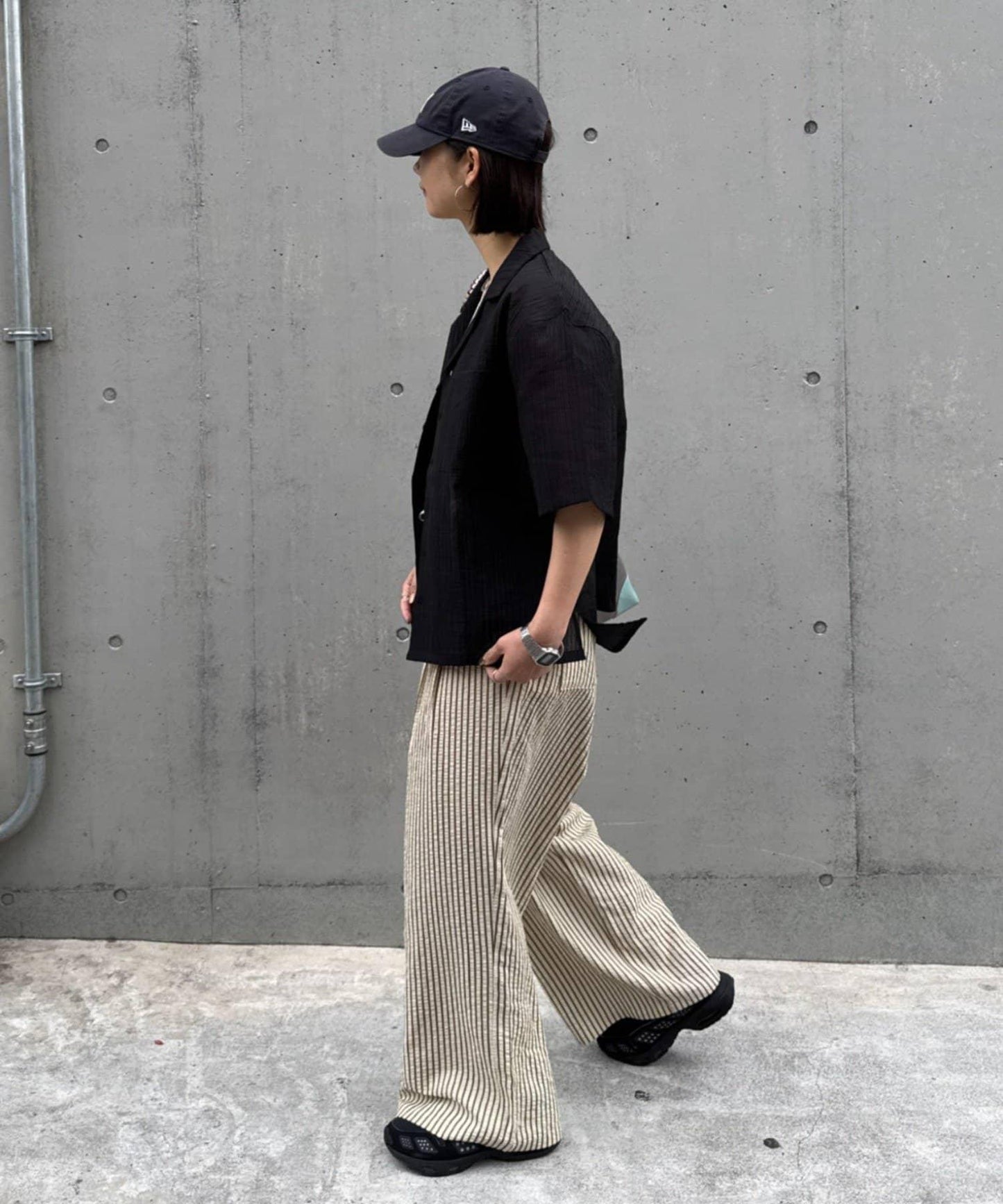 UNISEX 透感開領襯衫
