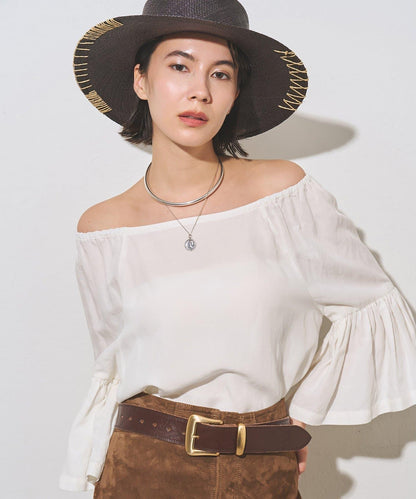 喇叭袖設計 女式襯衫