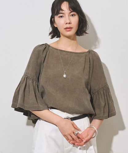 喇叭袖設計 女式襯衫