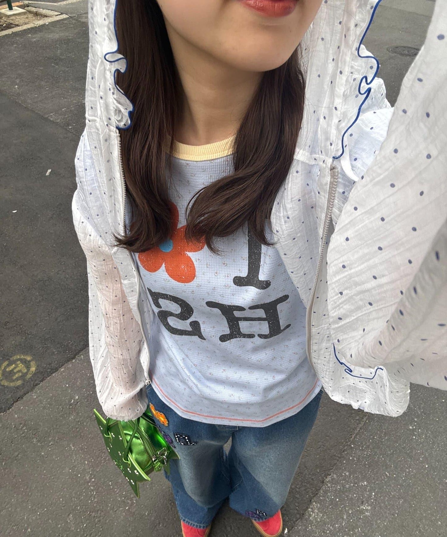 HELLO.SANFRANCISCO/ハローサンフランシスコ 華夫格印花TEE T恤