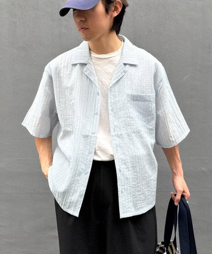 UNISEX 透感開領襯衫