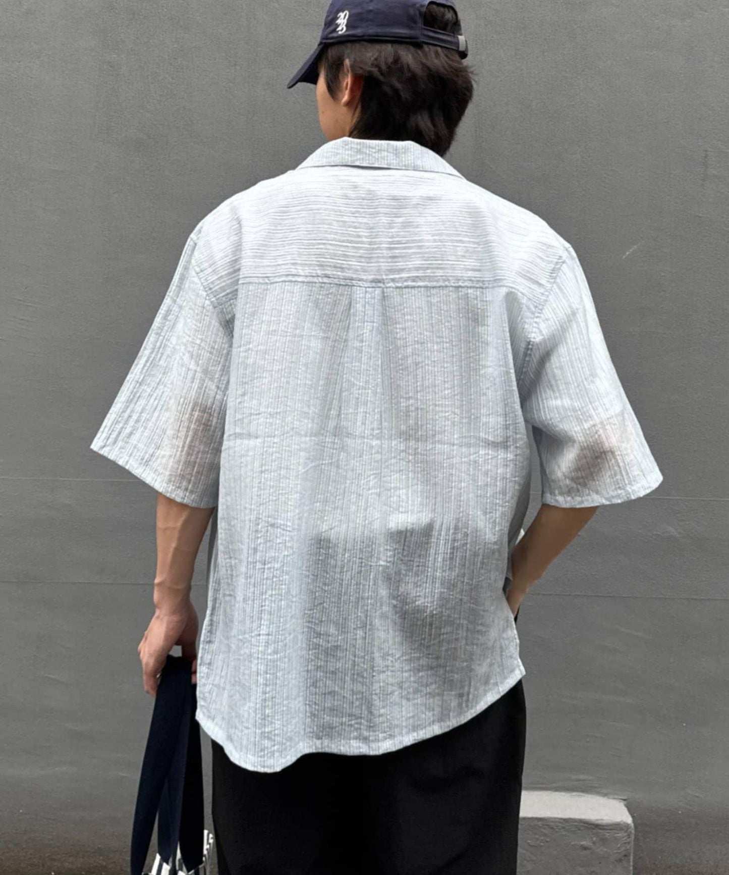 UNISEX 透感開領襯衫