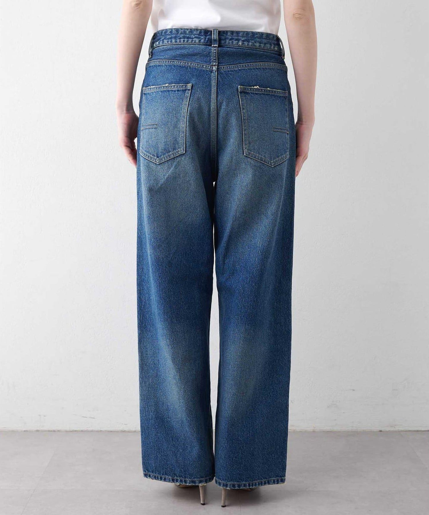 直筒 DENIM 褲子